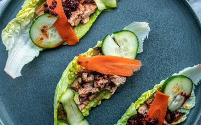 SPICY TOFU SALAD WRAPS