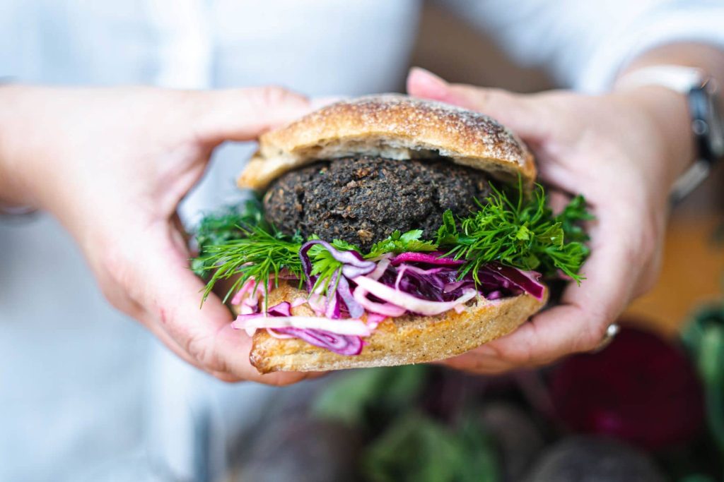 real veggie burger