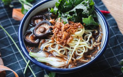 MUSHROOM AND CARAMELISED ONIONS RAMEN
